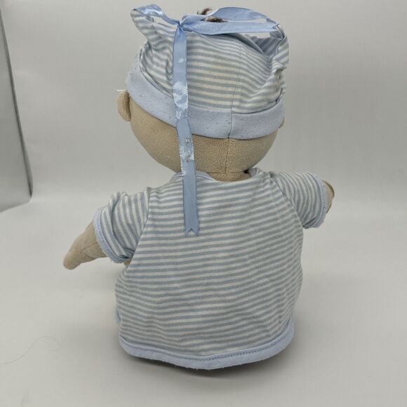 Rosy Cheeks Tan Boy Baby Doll Plush by North American Bear Company 2014 Rare PIC - Picture 5 of 11
